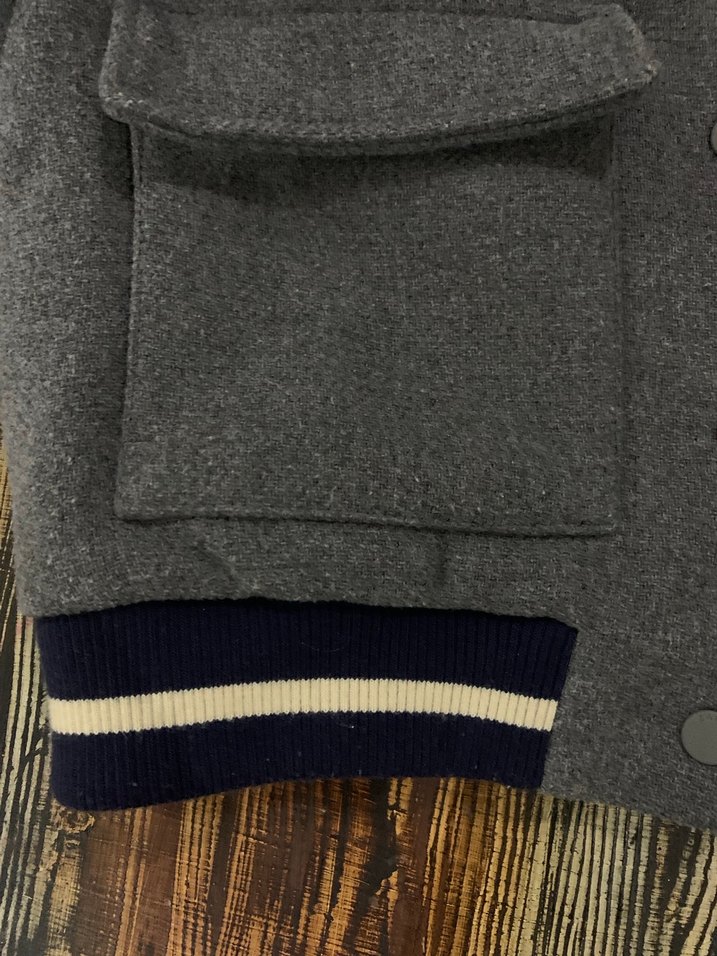 Düğmeli Gri  kız  Çocuk  kolej Ceket 8 yaş - Görsel 2