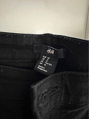 40 Beden siyah Renk H&M siyah kot şort