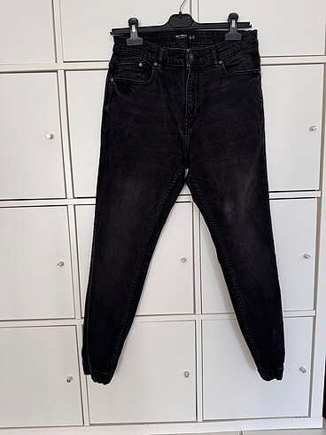Pull and bear yüksek bel siyah kot pantolon