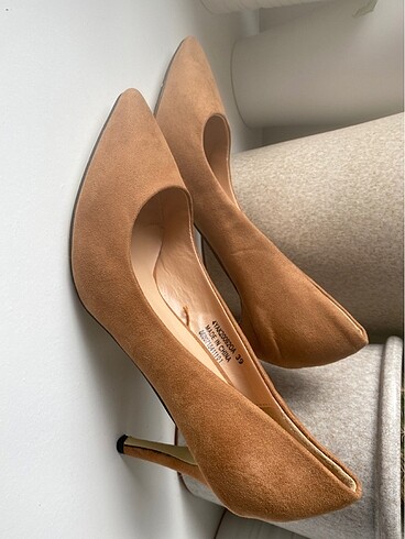 Koton Kahverengi Kadife Stiletto