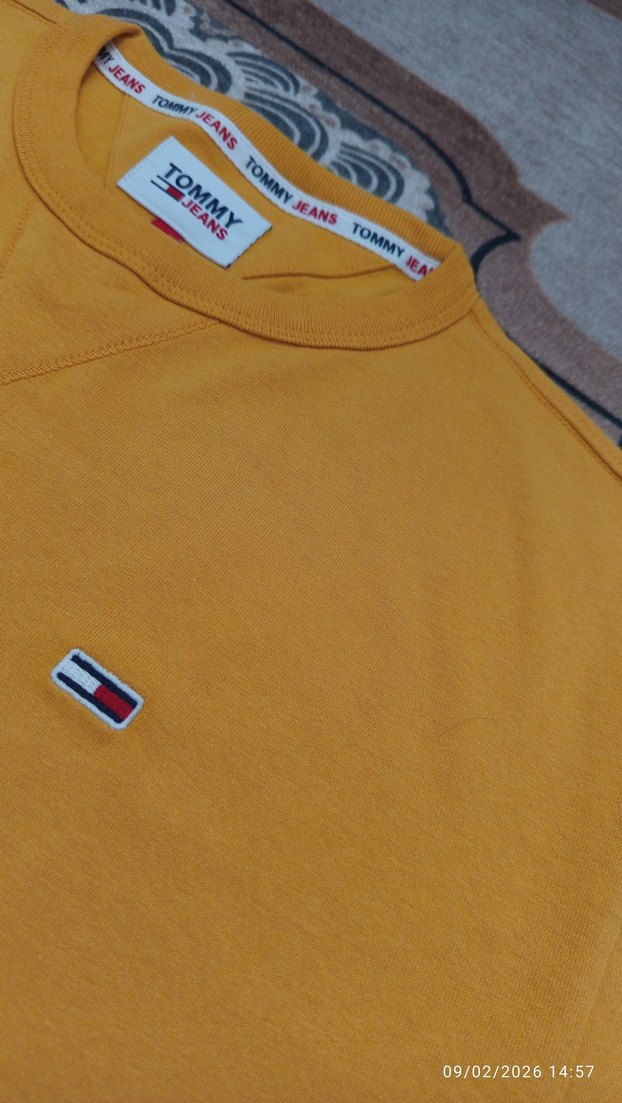 Tommy Jeans Sarı Erkek Sweatshirt - Görsel 3