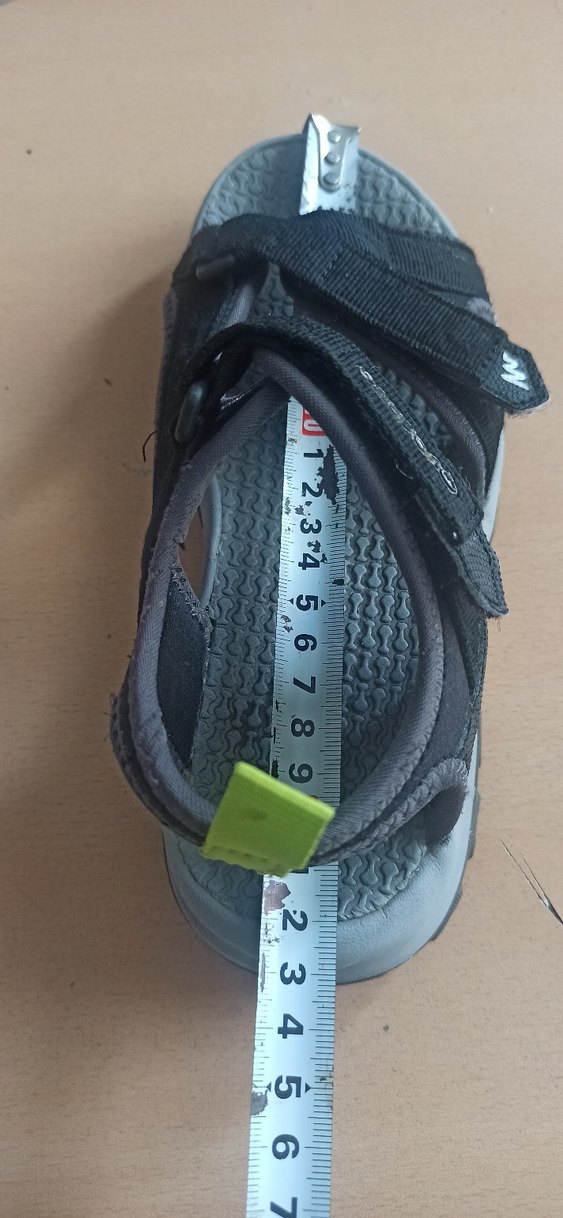 dechatlon Erkek Çocuk Siyah Cırtlı Spor Sandalet - Görsel 4