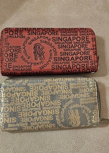 Kırmızı ve Altın Renk Cüzdan - Görsel 2