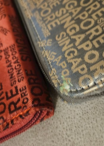 Kırmızı ve Altın Renk Cüzdan - Görsel 4