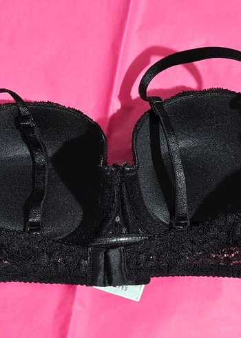 Siyah Dantel Goth Gotik Sütyen 80B - Görsel 2