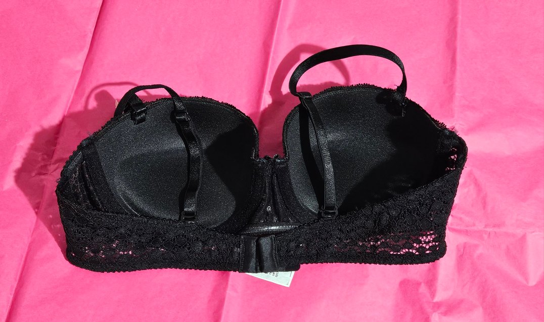 Siyah Dantel Goth Gotik Sütyen 80B - Görsel 2