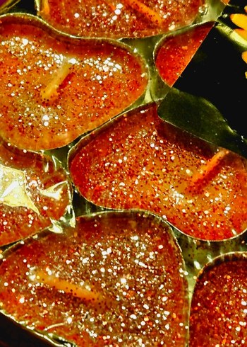 Kırmızı Kalp Simli Mum Seti Sevgililer Günü Romantik - Görsel 2