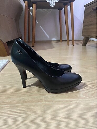 Deichmann Deichmann Graceland Deri Siyah Platformlu Topuklu Ayakkabı