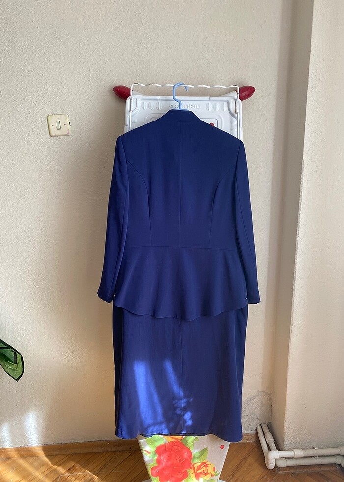 Alvina Lacivert Etek Ceket Tesettür Takım - Görsel 4