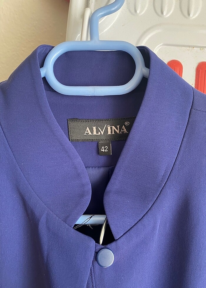 Alvina Lacivert Etek Ceket Tesettür Takım - Görsel 2