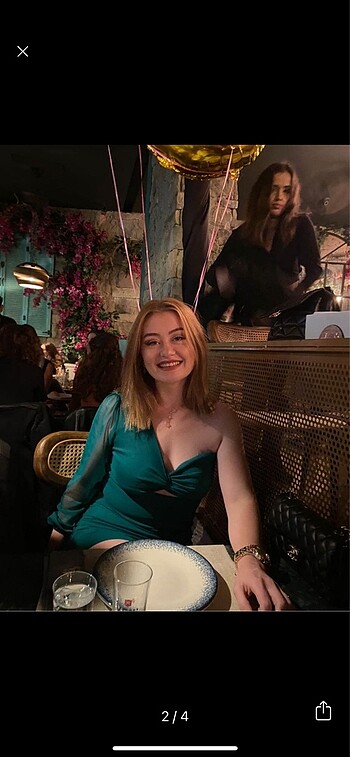 m Beden Gece elbisesi