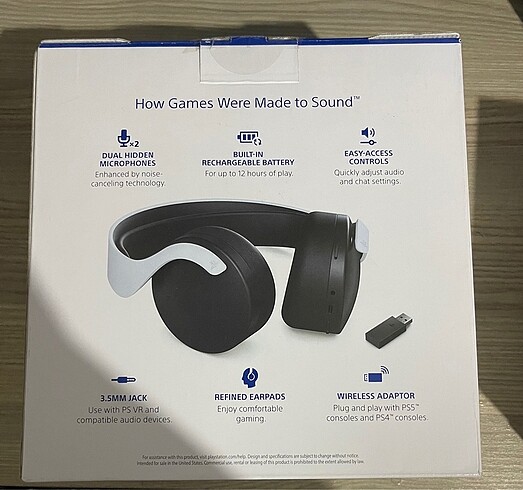 Sony playstation 5 pulse 3d Ps5 kablosuz kulaklık