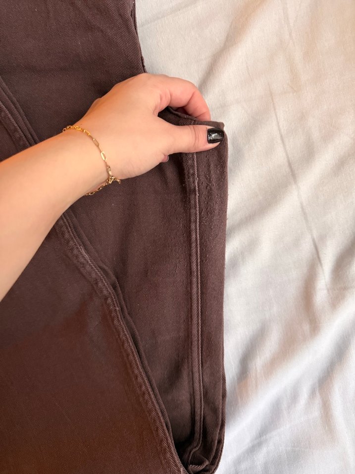 HM Kahverengi Wide Leg Pantolon - Görsel 5