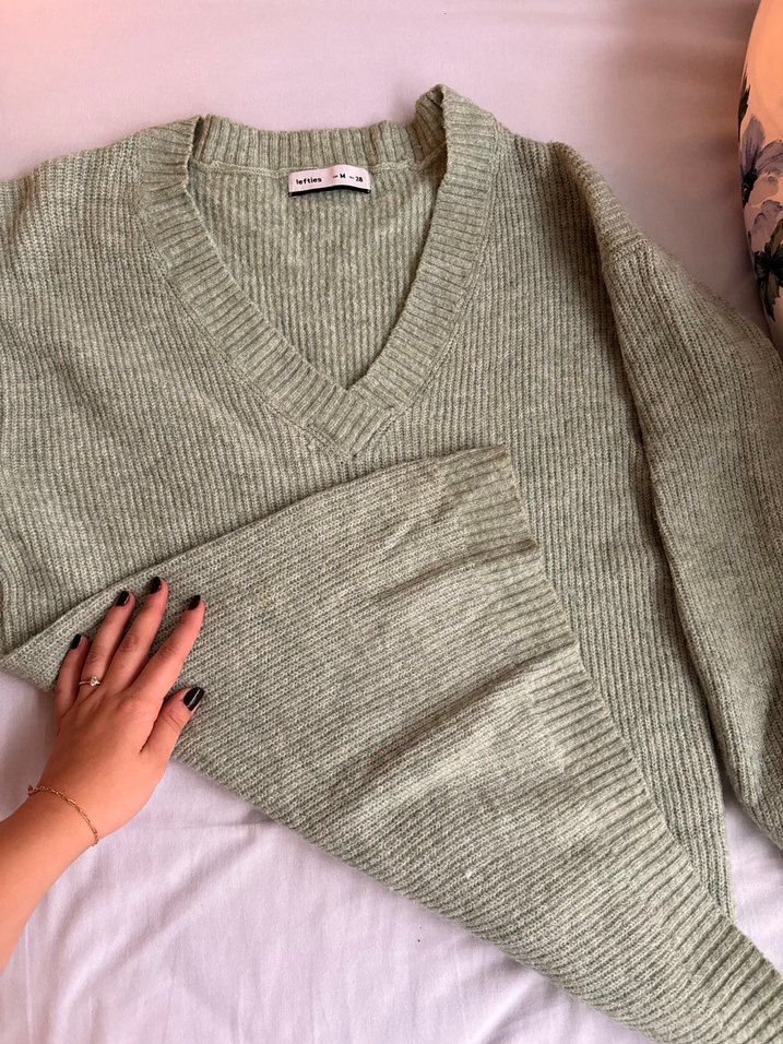 Lefties Mint V Yaka Kazak - Görsel 3