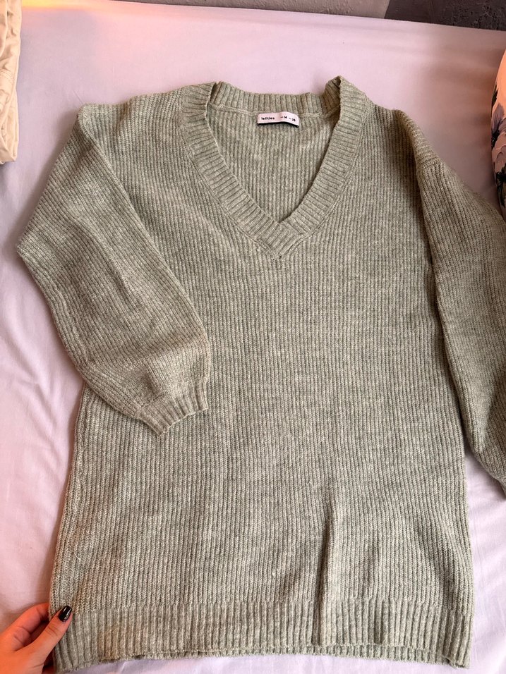 Lefties Mint V Yaka Kazak - Görsel 4