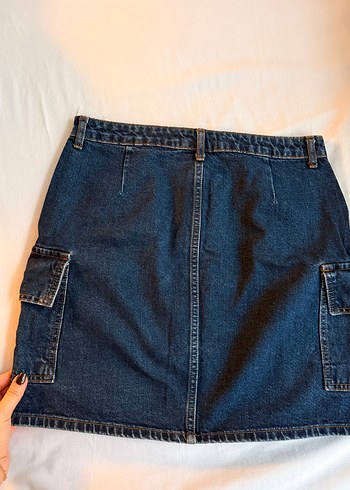 Koton Denim Mini Etek - Görsel 5