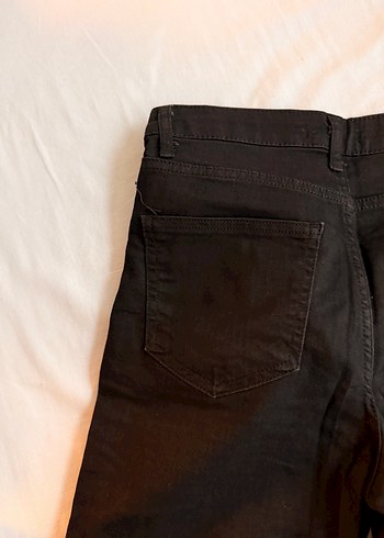 Defacto Siyah Kadın Kot Şort - Görsel 5