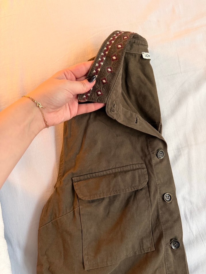 Haki İşleme Detaylı Gömlek/Ceket - Görsel 2