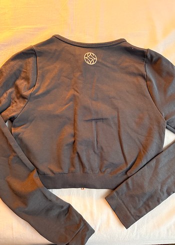 Seamlesstence Gri Pembe Fermuarlı Spor Ceket - Görsel 4