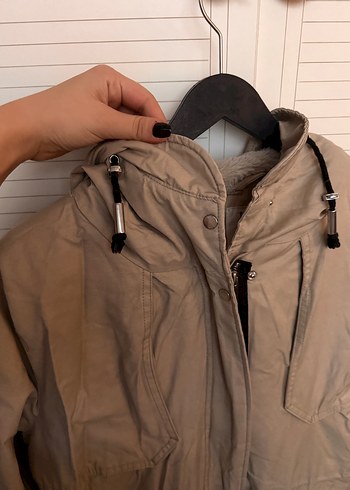 Defacto Bej Kalın Mont - Görsel 3