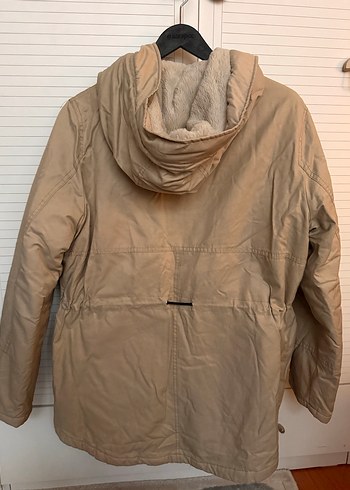 Defacto Bej Kalın Mont - Görsel 8