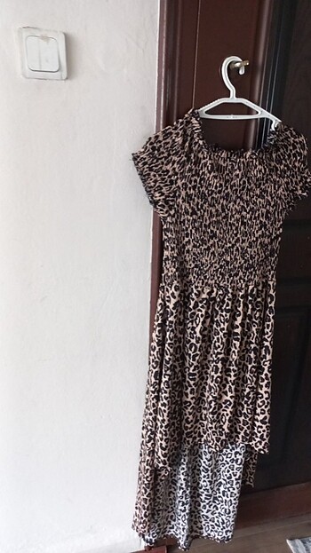 H&M Leopar elbise 