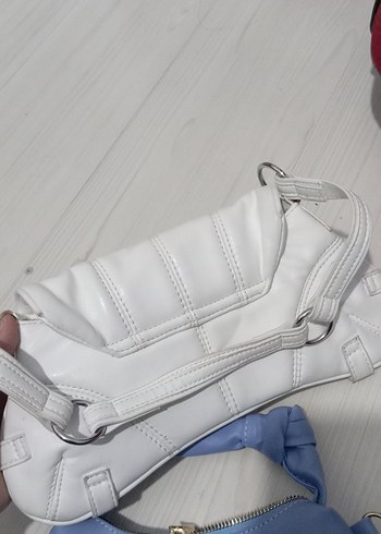 Mavi Deri Kadın Omuz Çantası - Görsel 3