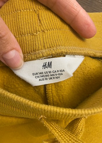 H&M H&M marka hardal rengi erkek çocuk eşofman altı