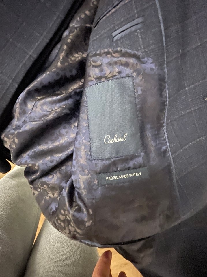 Cacharel marka ekose desenli erkek takım elbise - Görsel 4