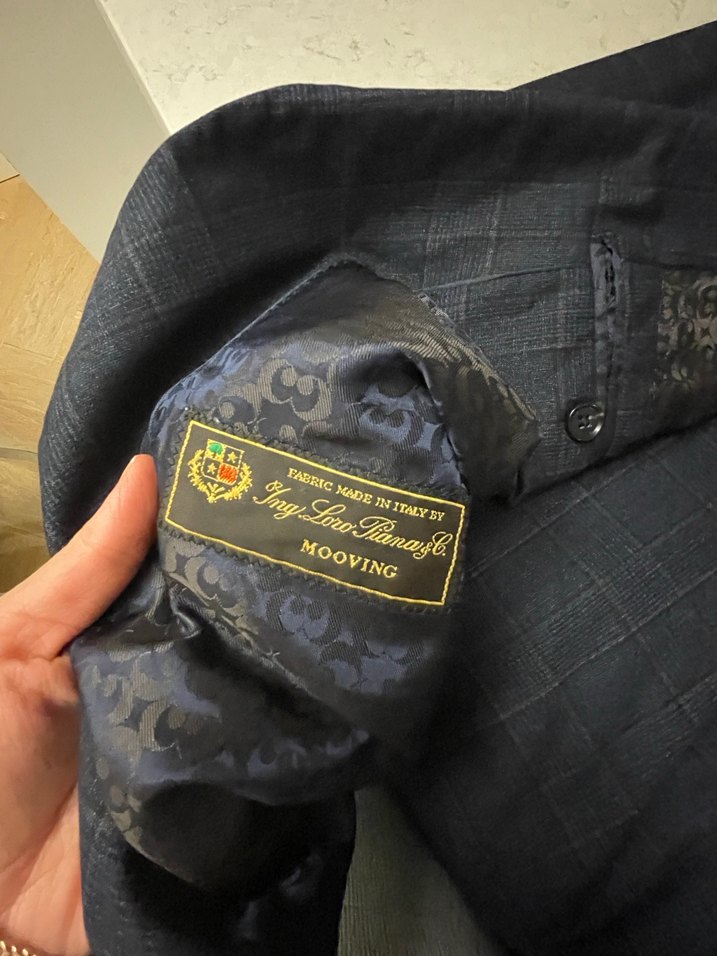 Cacharel marka ekose desenli erkek takım elbise - Görsel 3