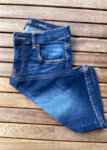 Erkek çocuk Lacivert Denim Kemerli Şort - Görsel 5