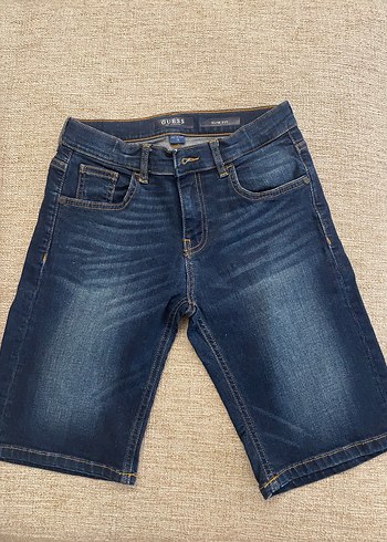 Erkek çocuk Lacivert Denim Kemerli Şort - Görsel 4