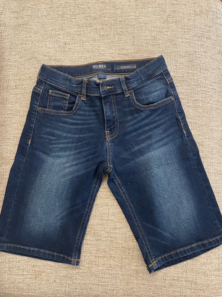 Erkek çocuk Lacivert Denim Kemerli Şort - Görsel 4