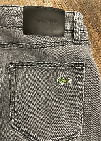 Lacoste marka Gri renk Slim fit erkek jeans - Görsel 3