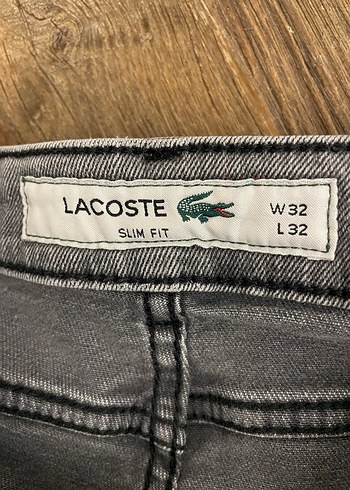 Lacoste marka Gri renk Slim fit erkek jeans - Görsel 4