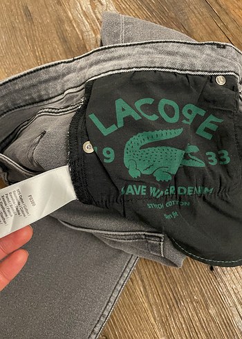 Lacoste marka Gri renk Slim fit erkek jeans - Görsel 5
