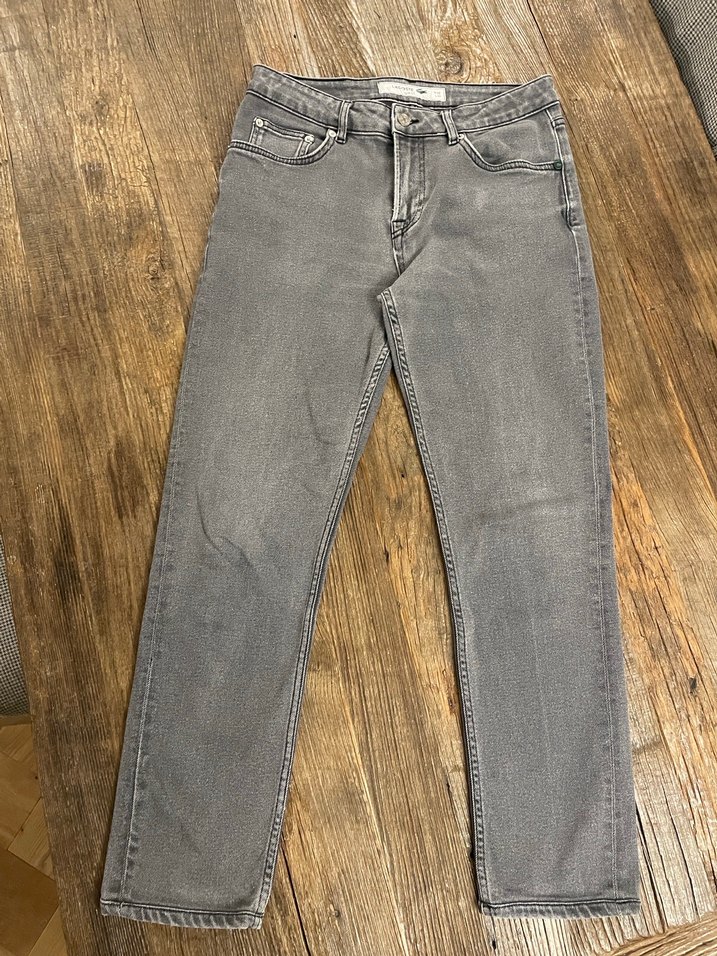 Lacoste marka Gri renk Slim fit erkek jeans - Görsel 2