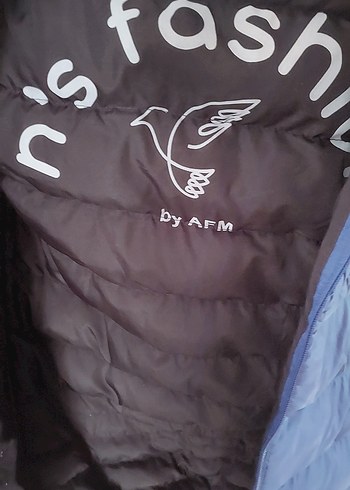 l Beden Mavi Kapüşonlu Fermuarlı yelek