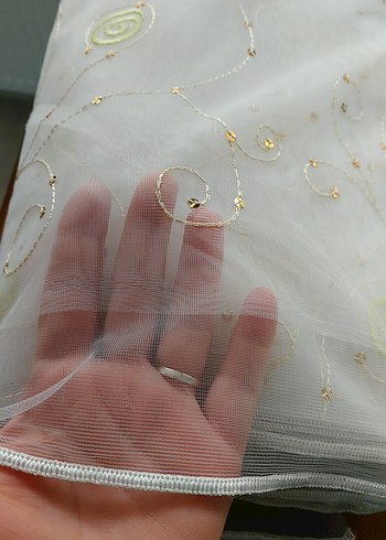 İşlemeli Beyaz Perde - Görsel 4