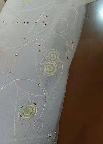 İşlemeli Beyaz Perde - Görsel 6