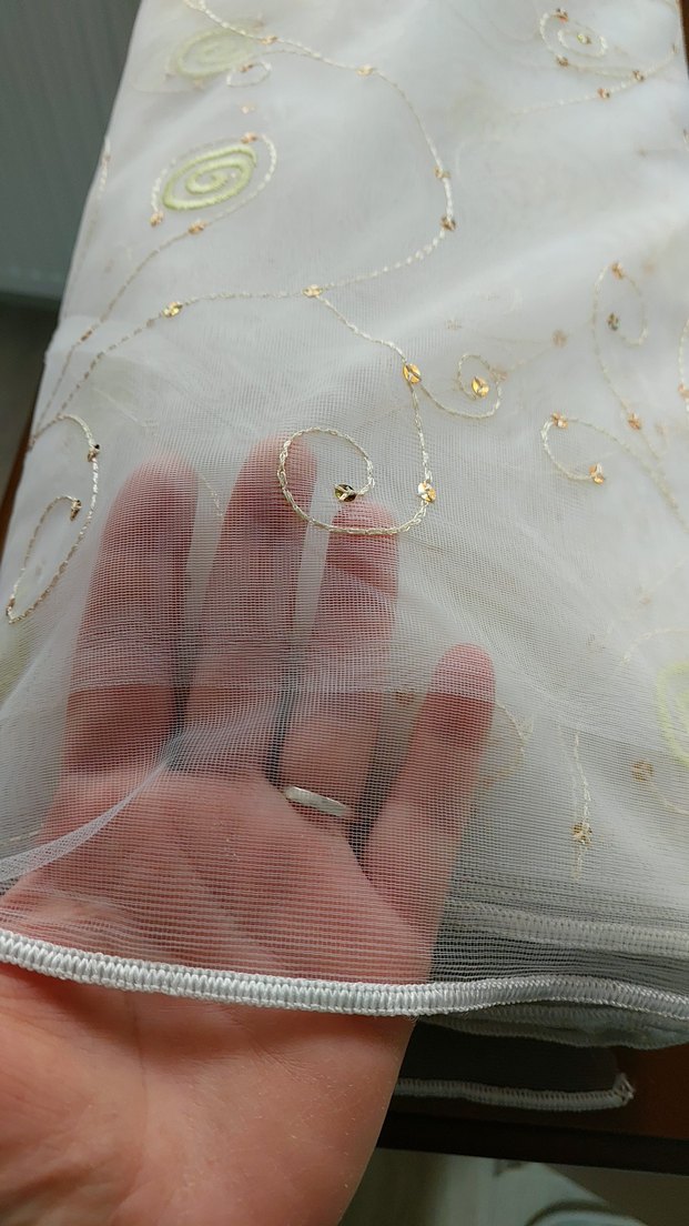 İşlemeli Beyaz Perde - Görsel 4