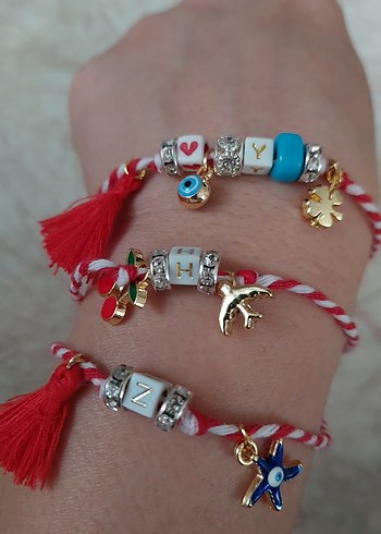 Renkli Boncuklu martenicka Bileklikler - Görsel 2