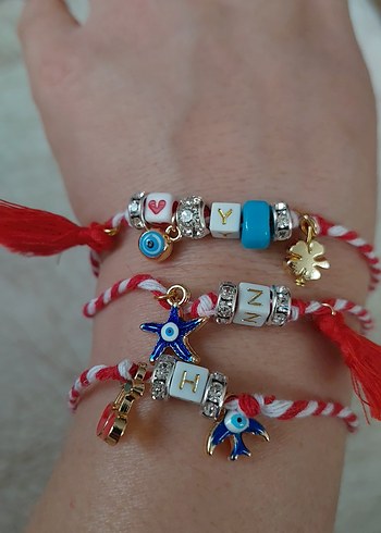 Renkli Boncuklu martenicka Bileklikler - Görsel 3