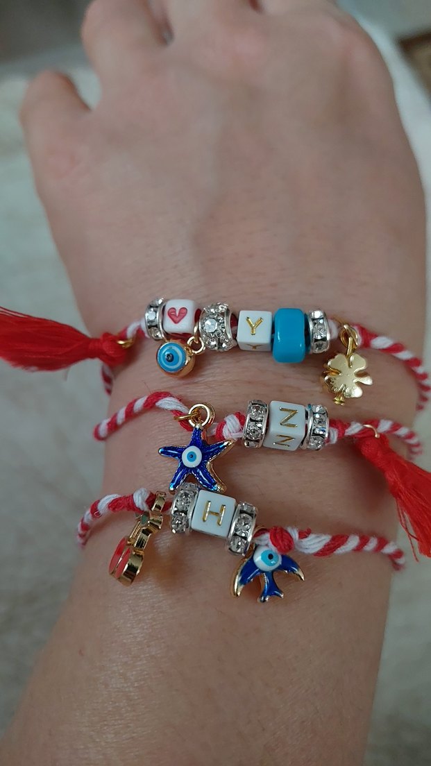 Renkli Boncuklu martenicka Bileklikler - Görsel 3