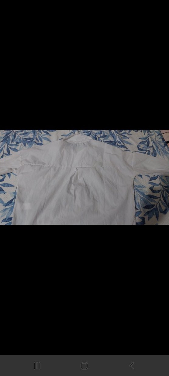 Düğmeli Bohem Nakışlı Beyaz Kadın Gömlek - Görsel 5