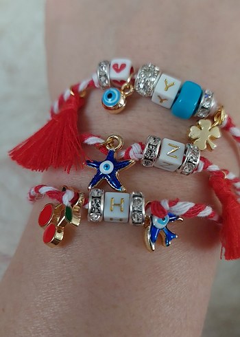 Renkli Boncuklu martenicka  Kadın Bileklik - Görsel 6