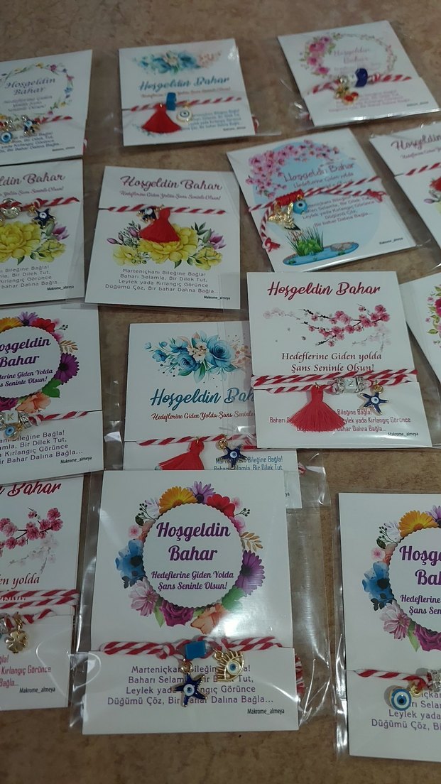 Renkli Boncuklu martenicka  Kadın Bileklik - Görsel 2