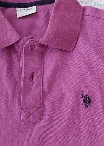 U.S Polo Assn. mor Erkek Polo Yaka Tişört