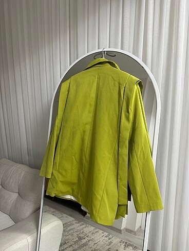 38 Beden yeşil Renk Yap yeşili blazer ceket