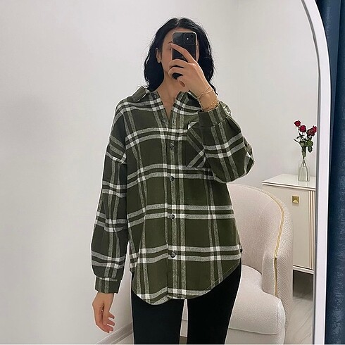 Unisex oduncu gömlek